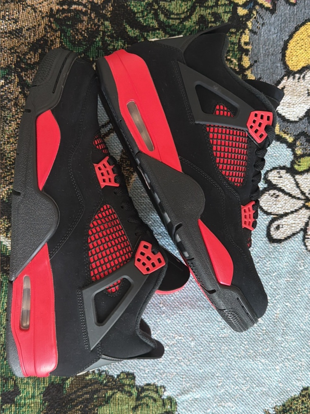 Jordan Black and Red Men's Basketball Sneakers
